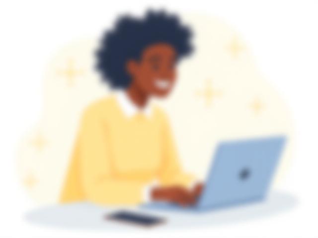 Person using a laptop and smartphone to communicate, representing online contact and communication.